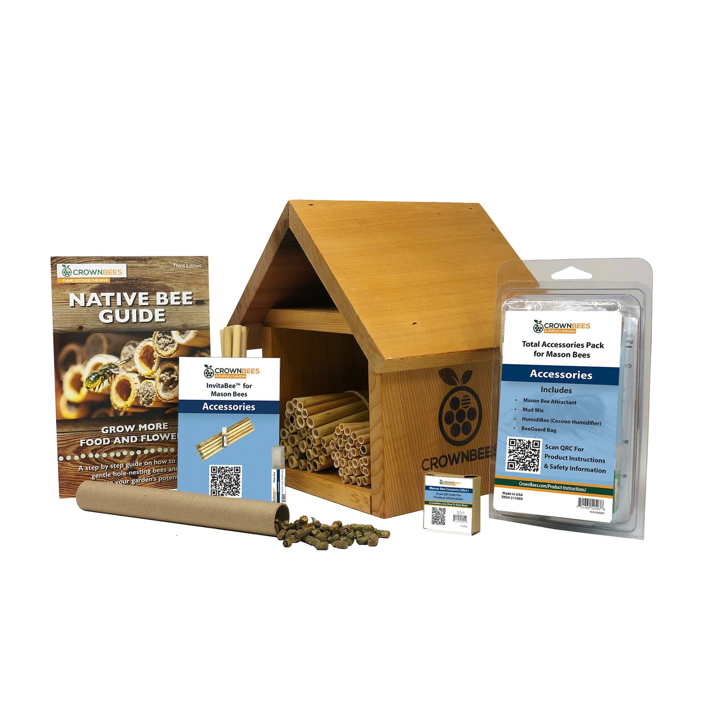 Chalet Bee House & Complete Kit including Bees