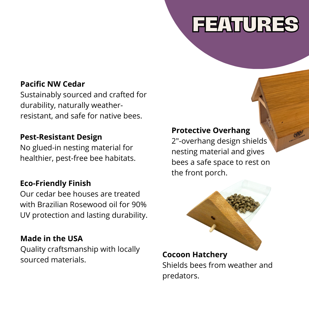 Chalet Bee House & Complete Kit including Bee Certificate