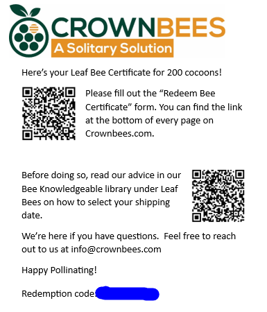 Chalet Bee House & Complete Kit including Bee Certificate